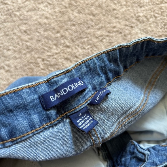 Bandolino Caroline Slim Women's Plus Size 16 Blue Denim Jeans - Picture 2 of 6